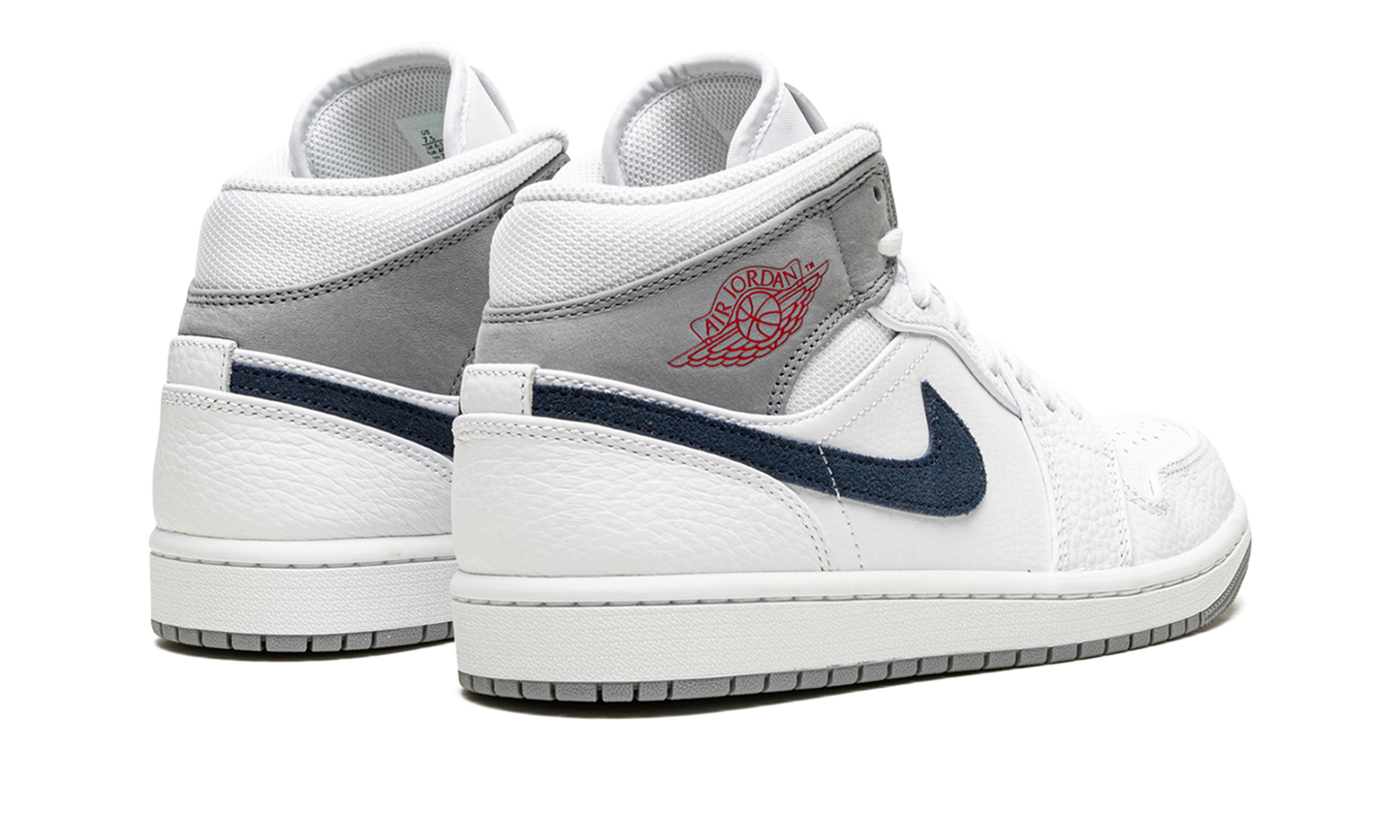 Jordan 1 Mid Paris White
