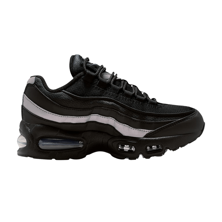 Nike Air Max 95 Black White Metallic Silver (GS)