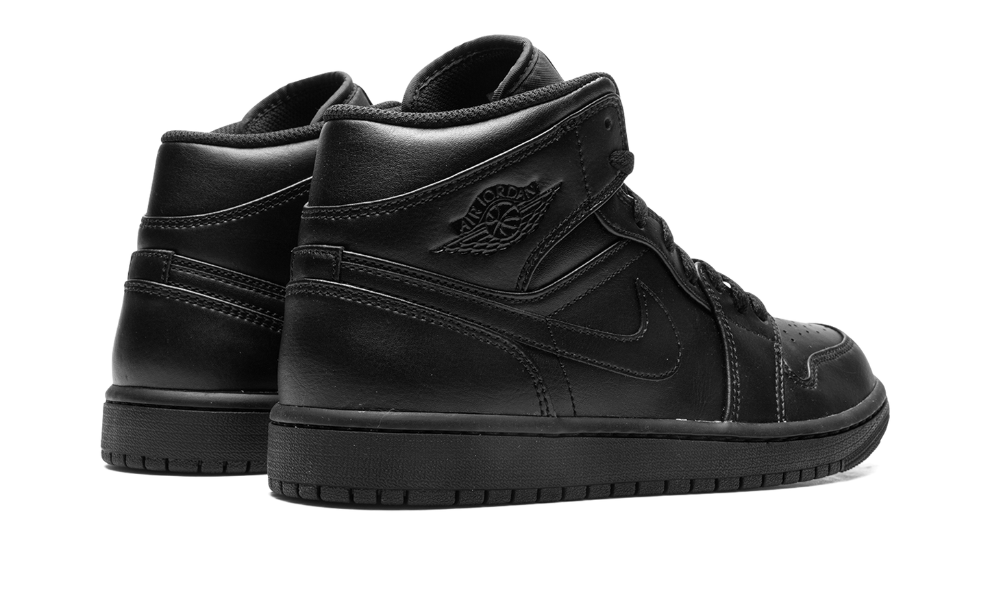Jordan 1 Mid Triple Black