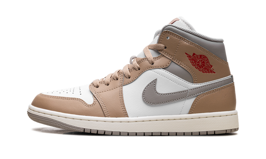 Jordan 1 Mid Rattan White College Grey