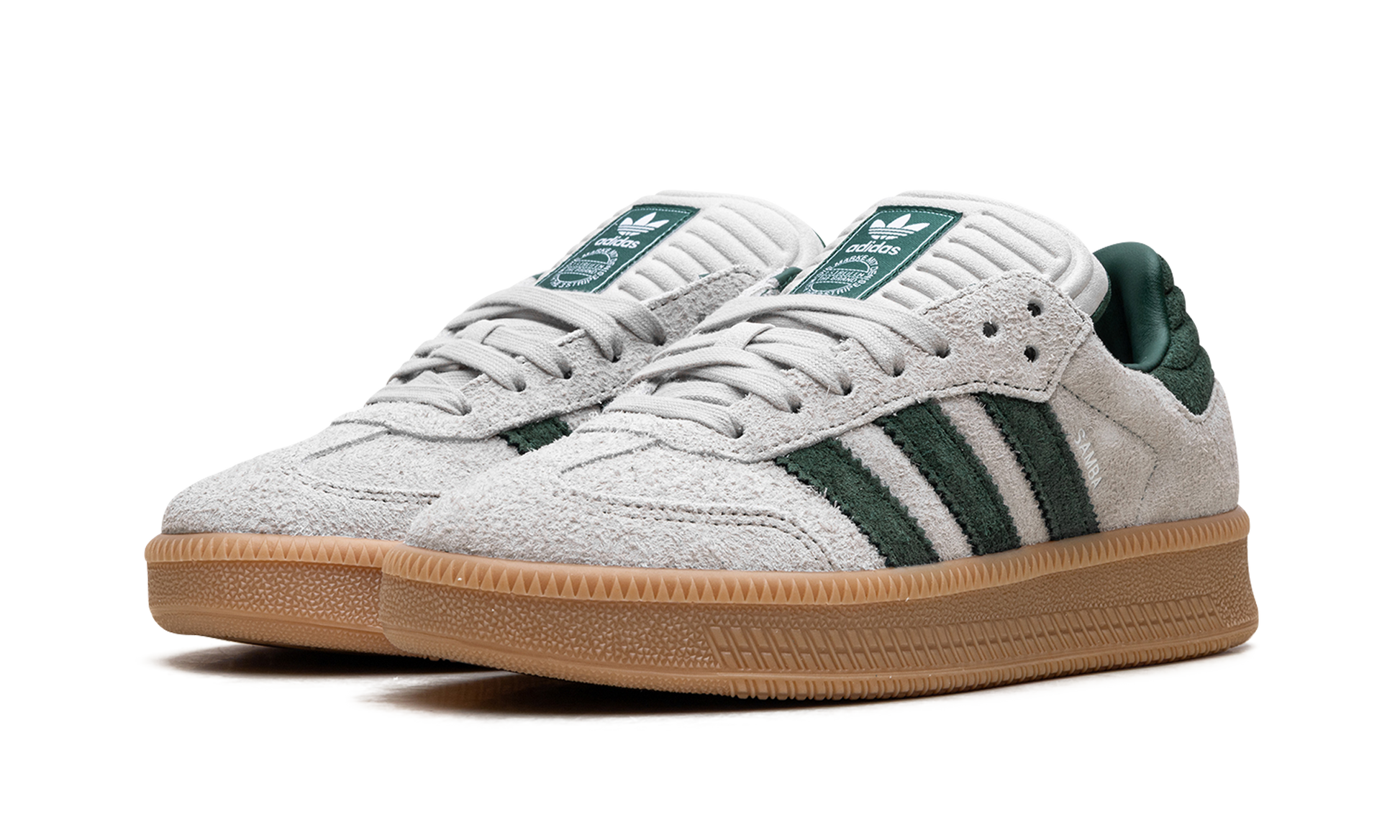 adidas Samba XLG Putty Grey Collegiate Green