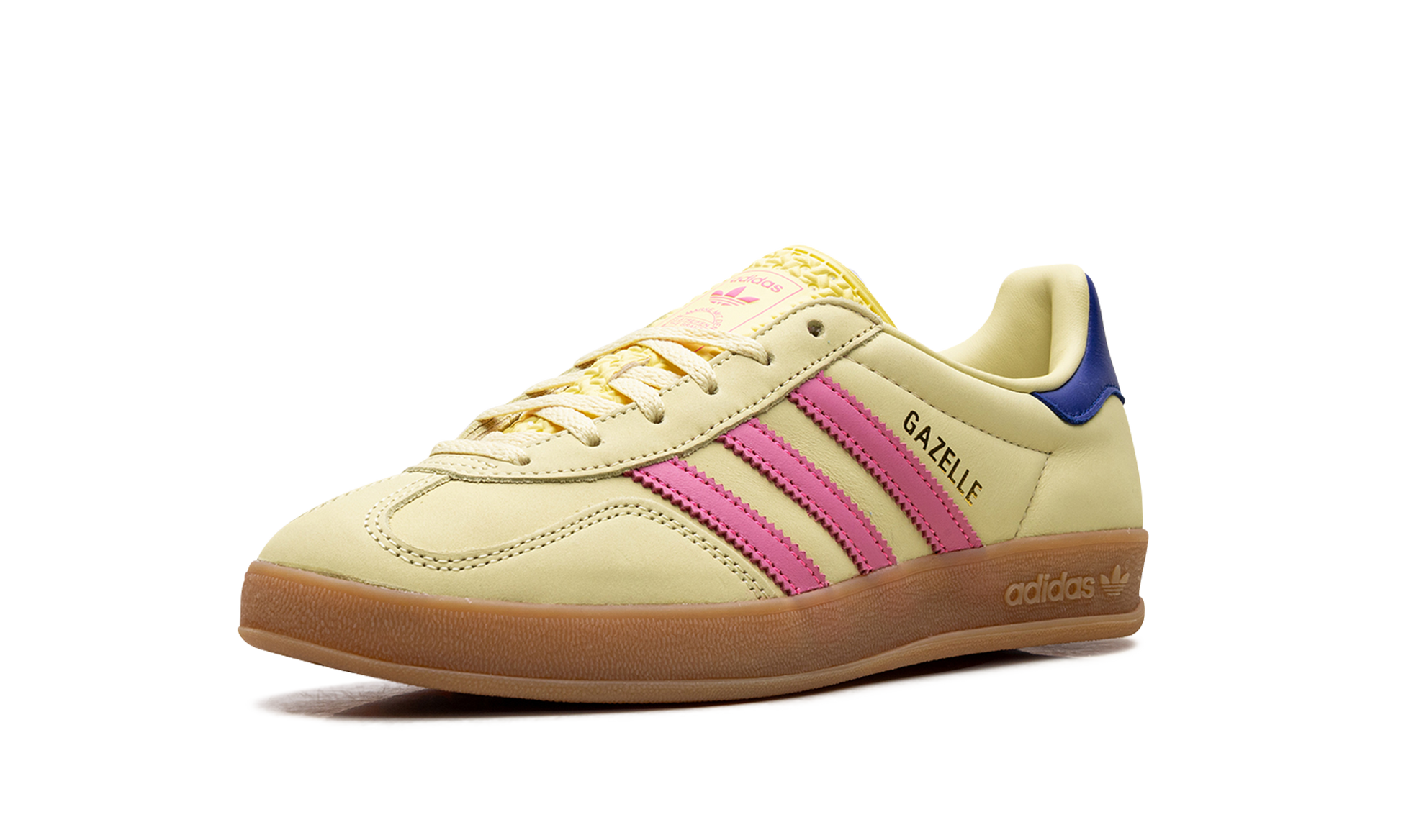 adidas Gazelle Indoor Powder Yellow Lucid Pink Royal (Women's)