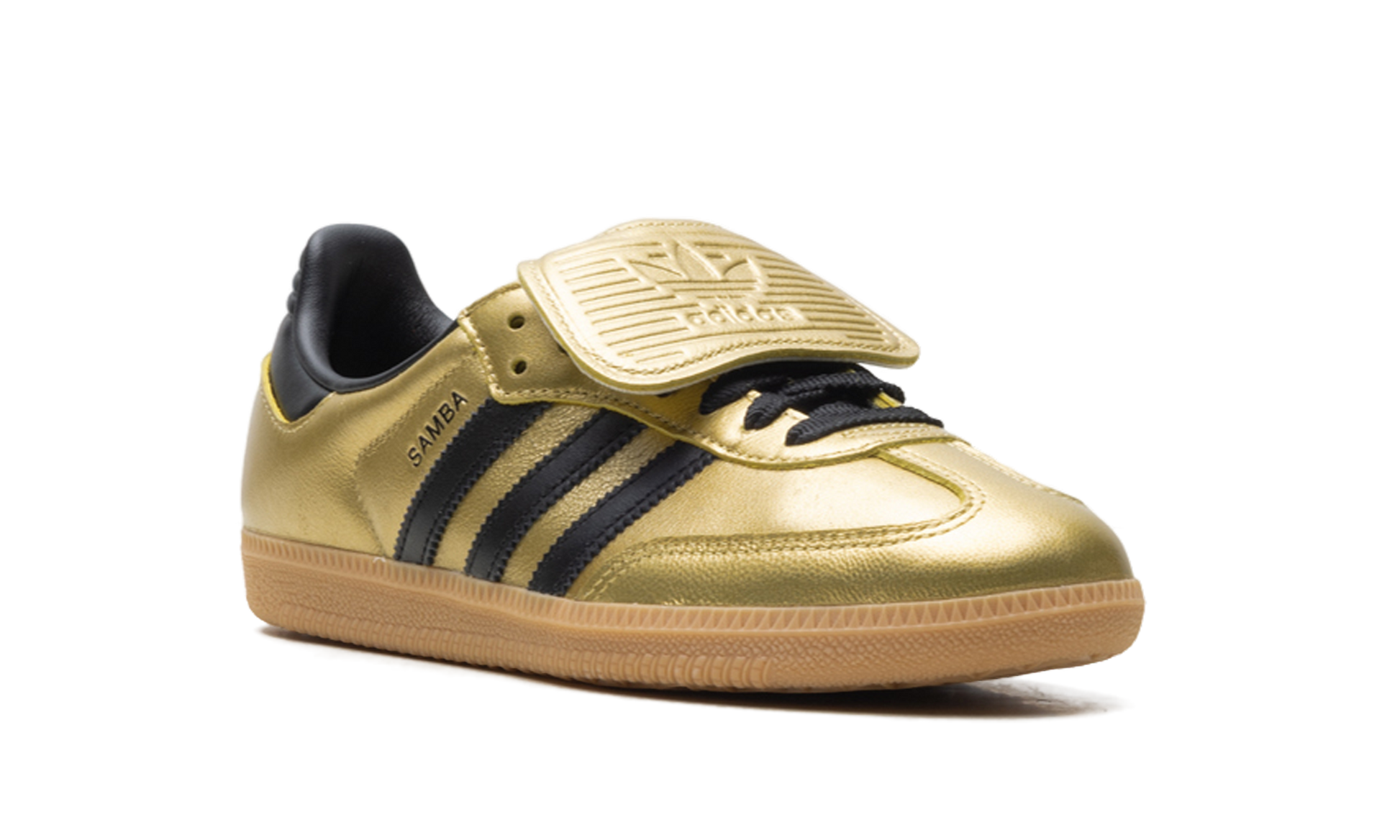 adidas Samba LT Gold Metallic Black Gum (Women's)