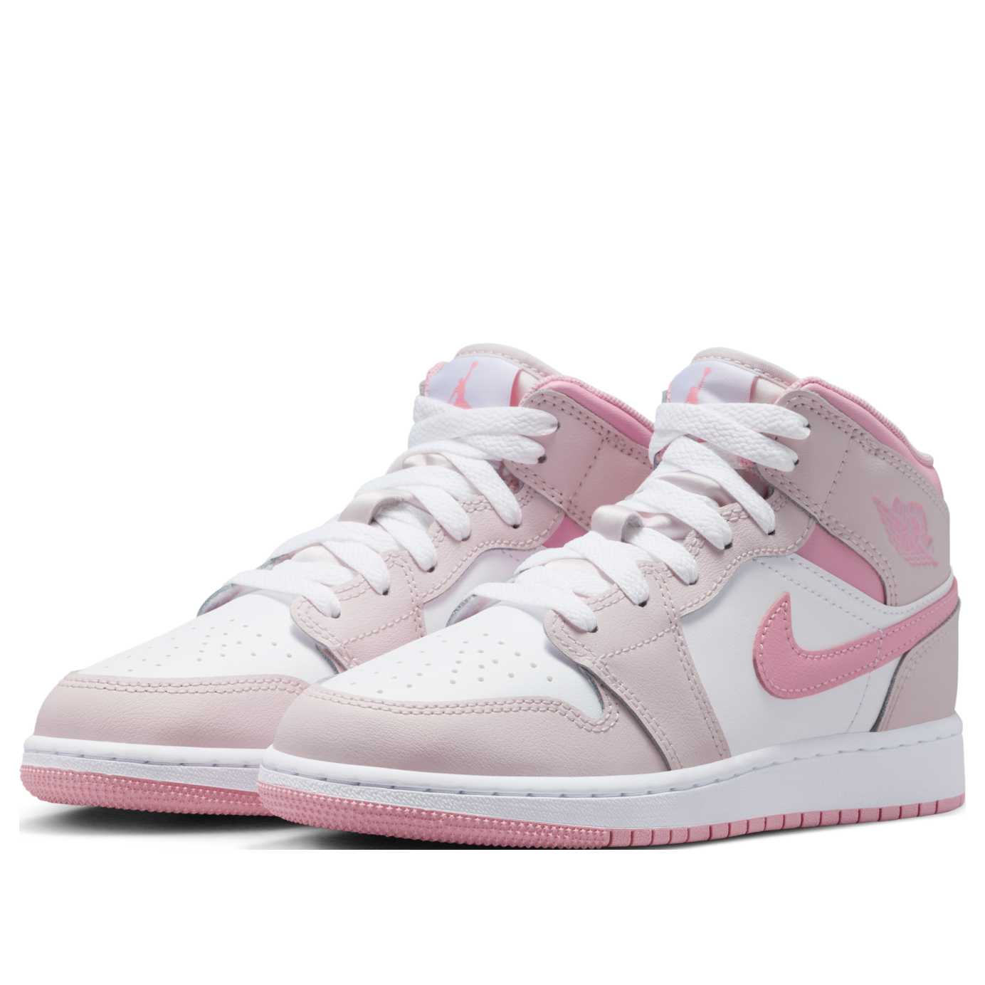 Jordan 1 Mid Pearl Pink White (GS)