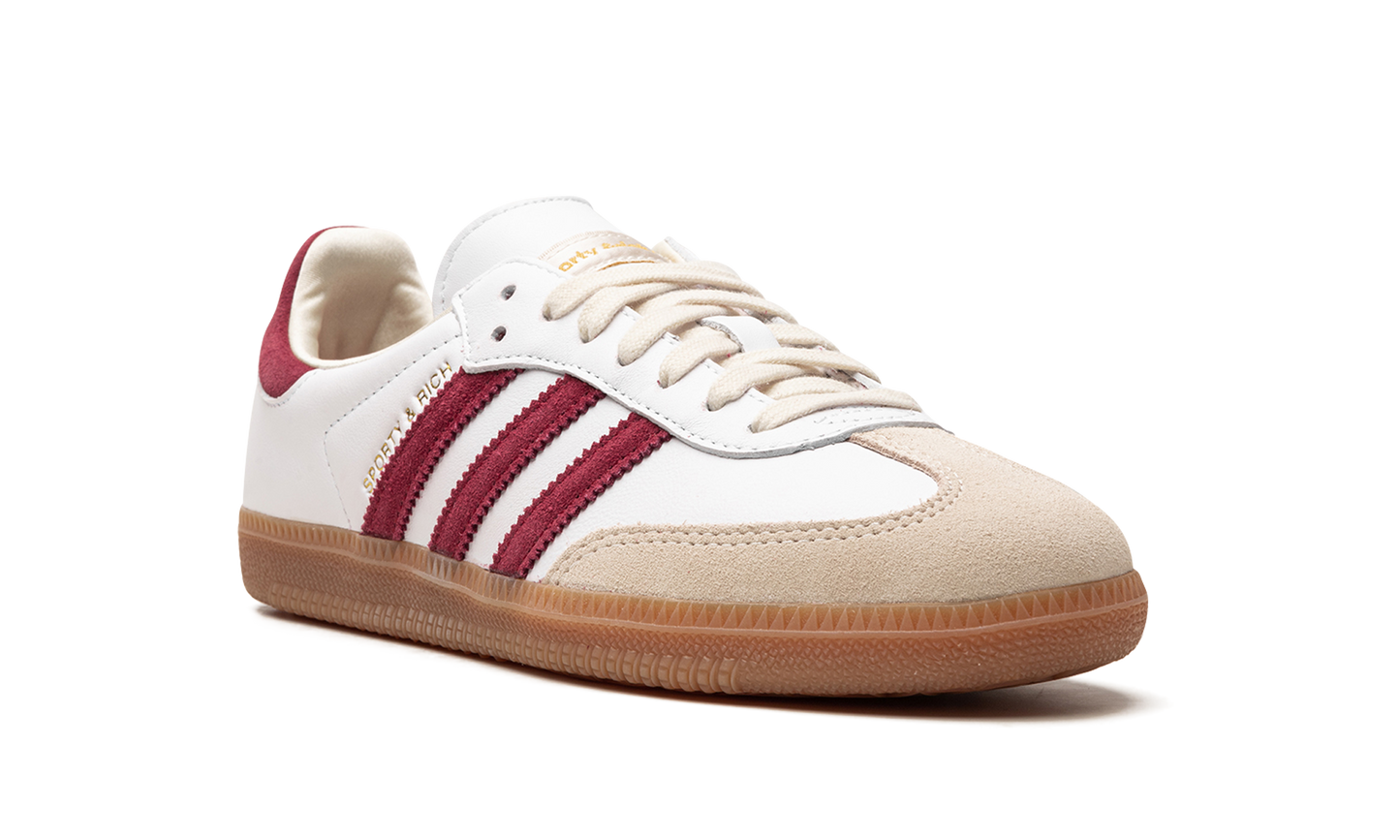 adidas Samba Sports &amp; Rich White Collegiate Burgundy 