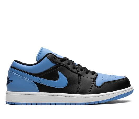 Jordan 1 Low Schwarz Universitätsblau