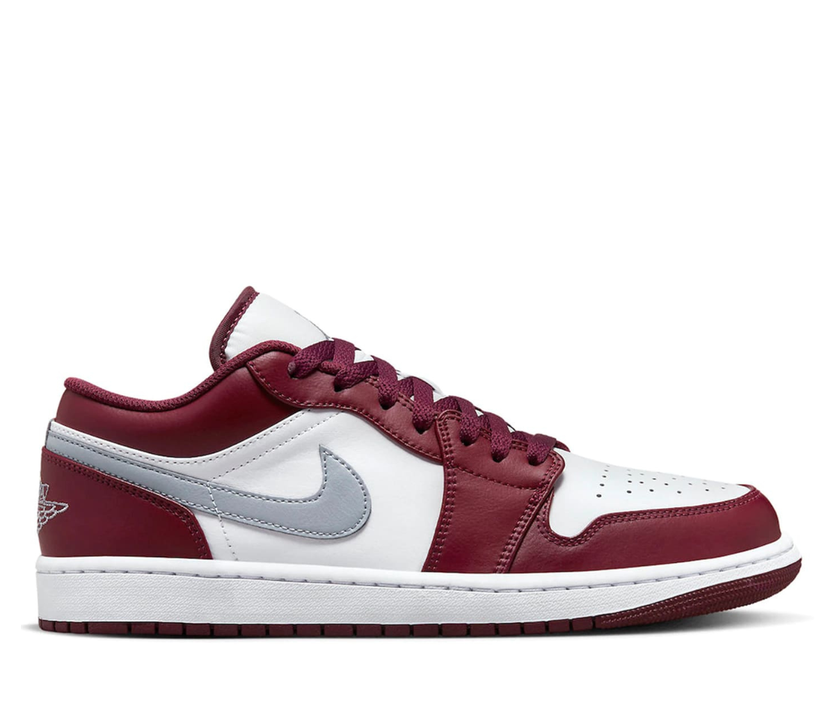 Jordan 1 Low White Bordeaux
