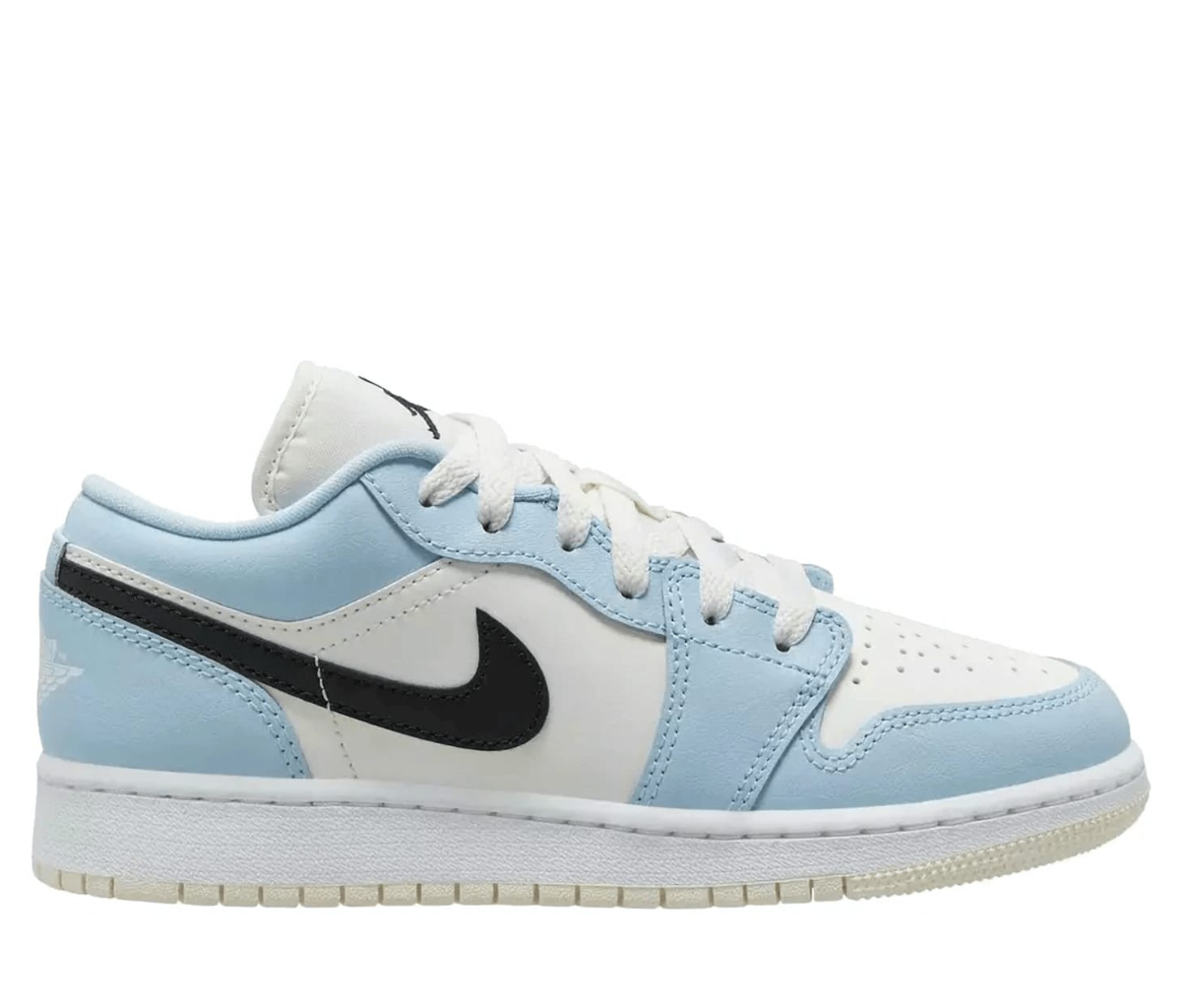 Jordan 1 Low Ice Blue Black (GS)