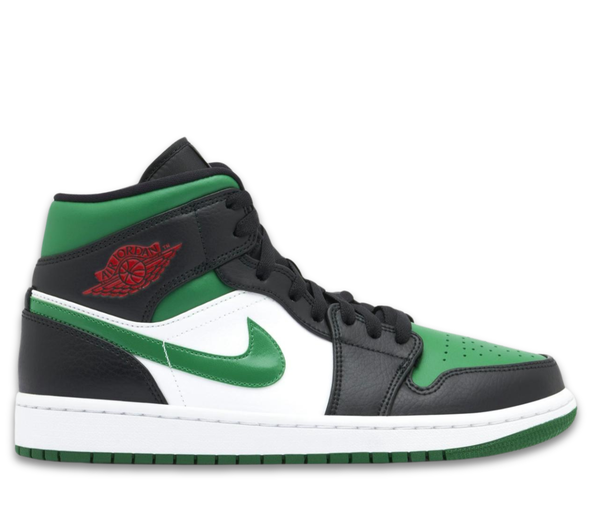 Jordan 1 Mid Green Toe