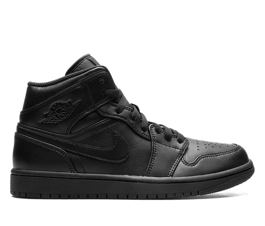 Jordan 1 Mid Triple Black 