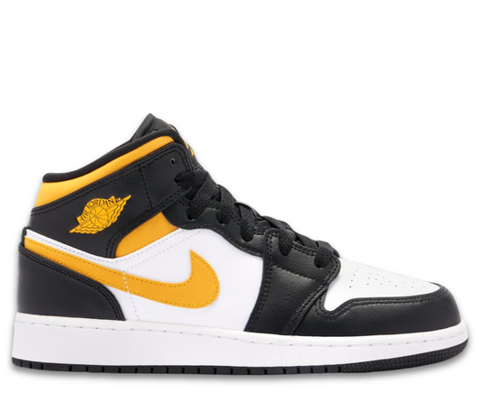 Jordan 1 Mid White Pollen Black (GS)