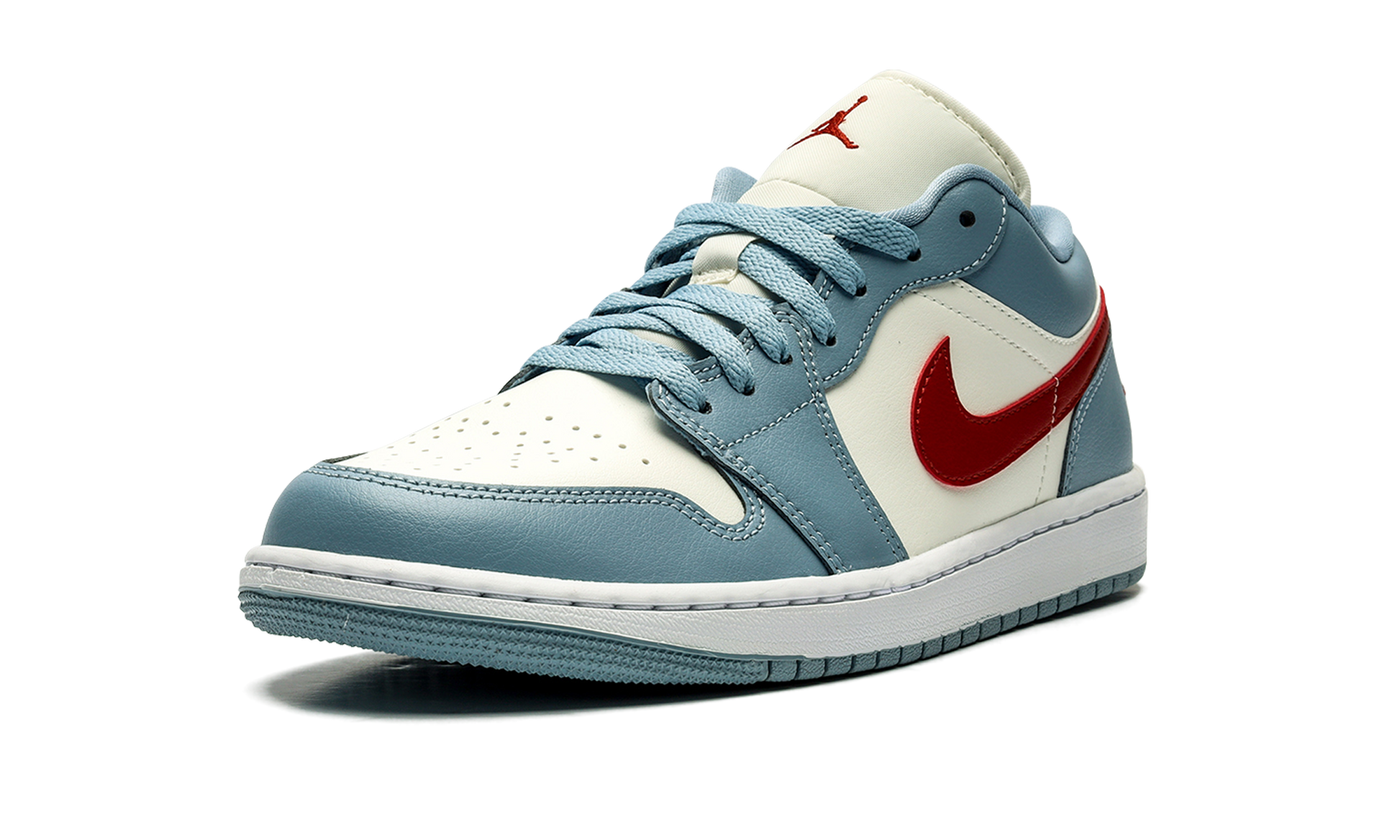 Jordan 1 Low Blue Whisper Dune Red (Women's)