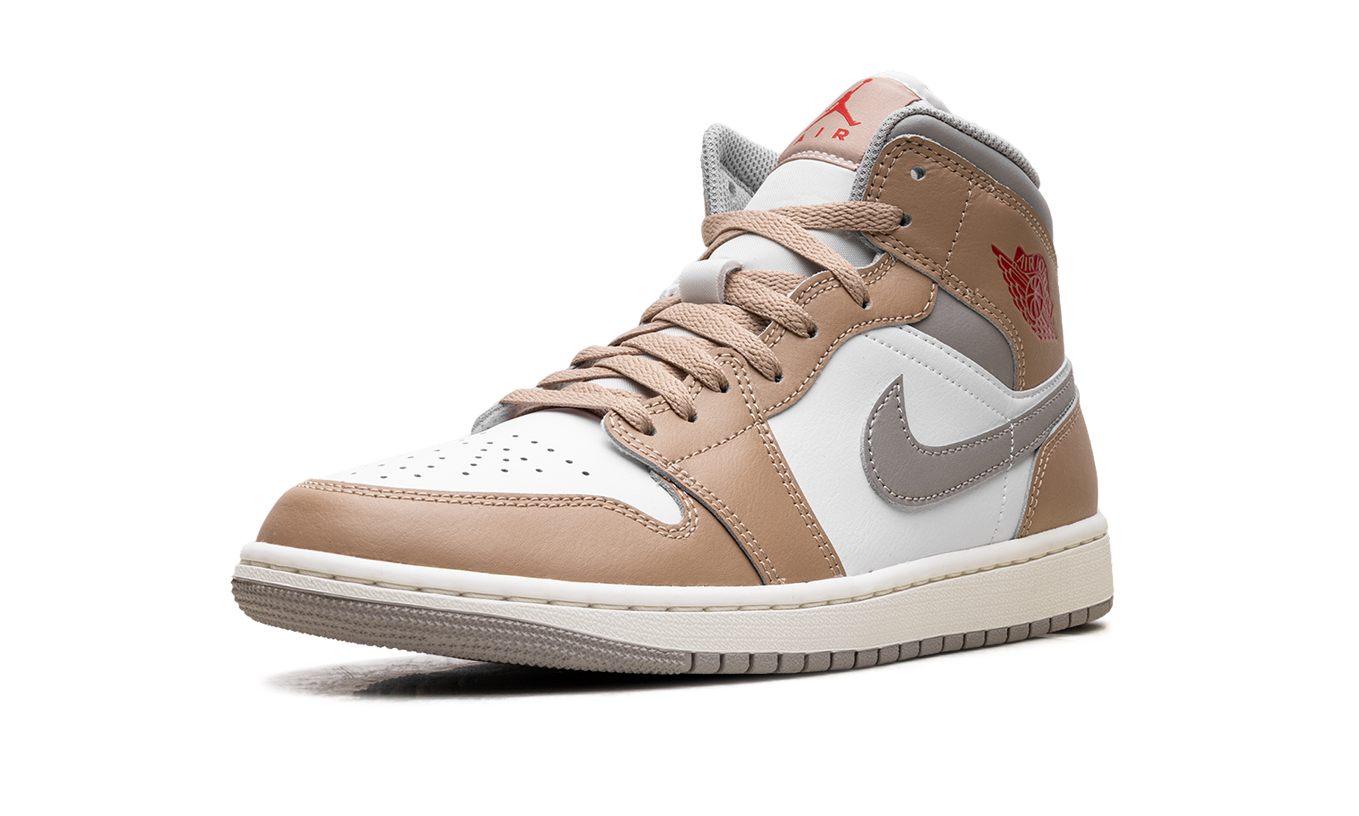 Jordan 1 Mid Rattan White College Grey