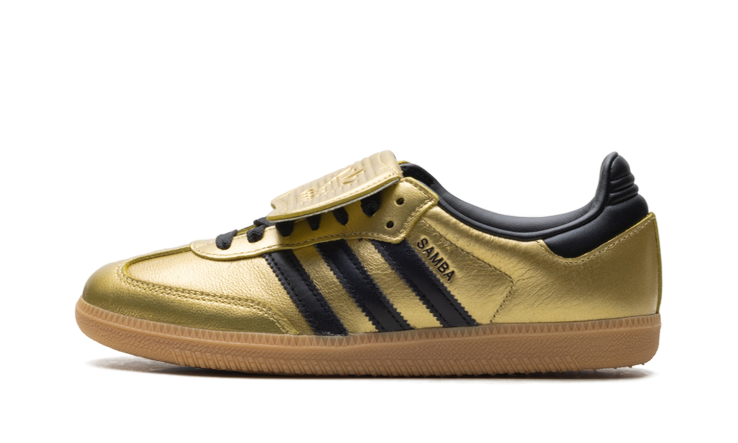 adidas Samba LT Gold Metallic Black Gum (Women's) 