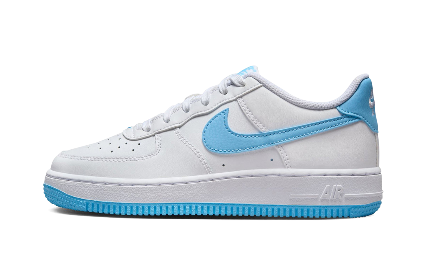 Nike Air Force 1 Low White Aquarius Blue (GS)