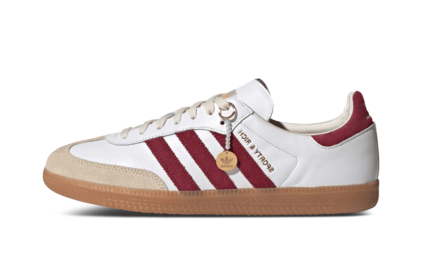 adidas Samba Sports &amp; Rich White Collegiate Burgundy 