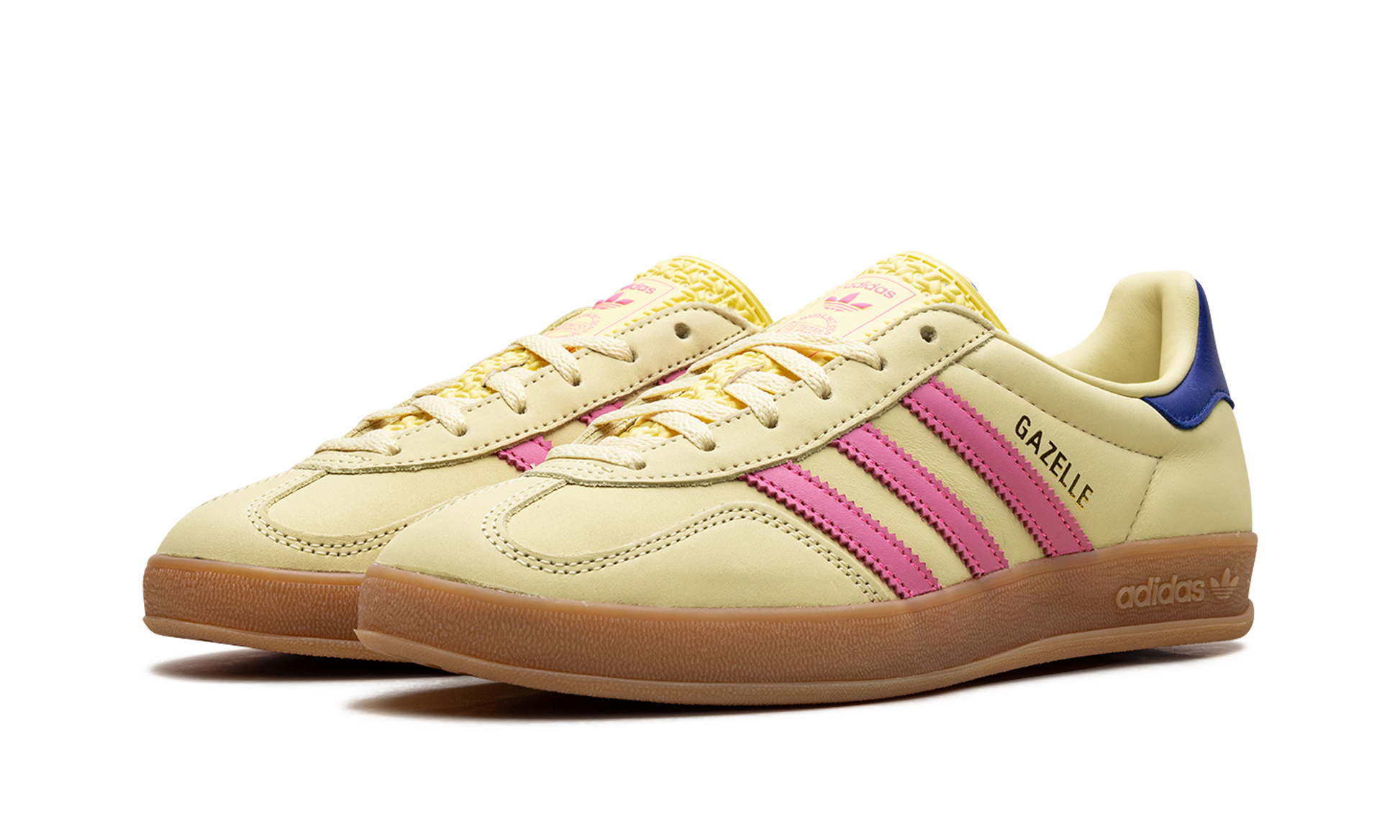 adidas Gazelle Indoor Powder Yellow Lucid Pink Royal (Women's)