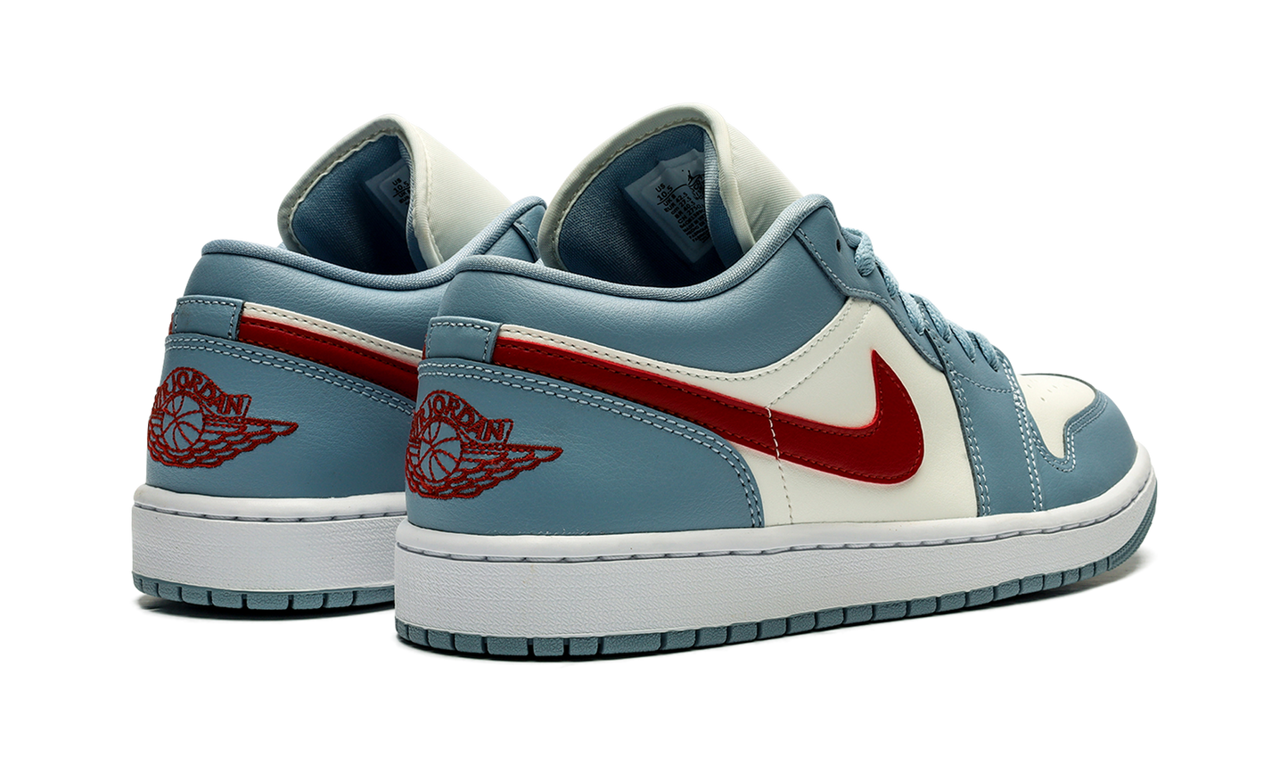 Jordan 1 Low Blue Whisper Dune Red (Women's)