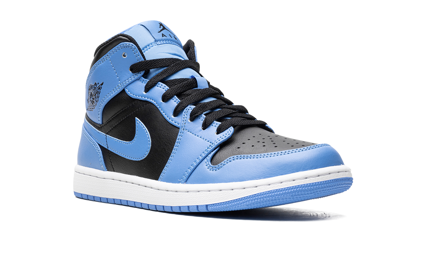 Jordan 1 Mid University Blue Black