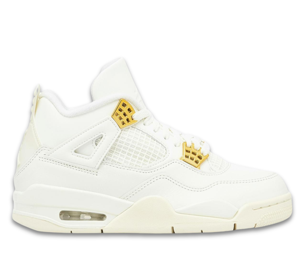 Jordan 4 Retro Metallic Gold (Women's)