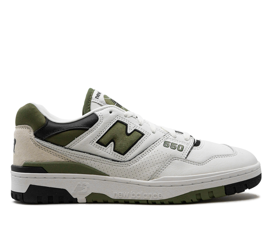 New Balance 550 White Dark Olivine 