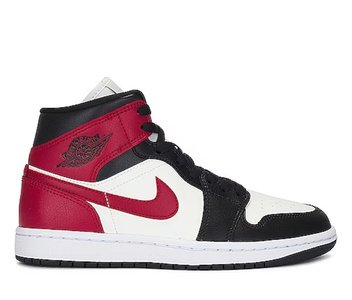 Jordan 1 Mid Gym Red Off Noir (Damen) 