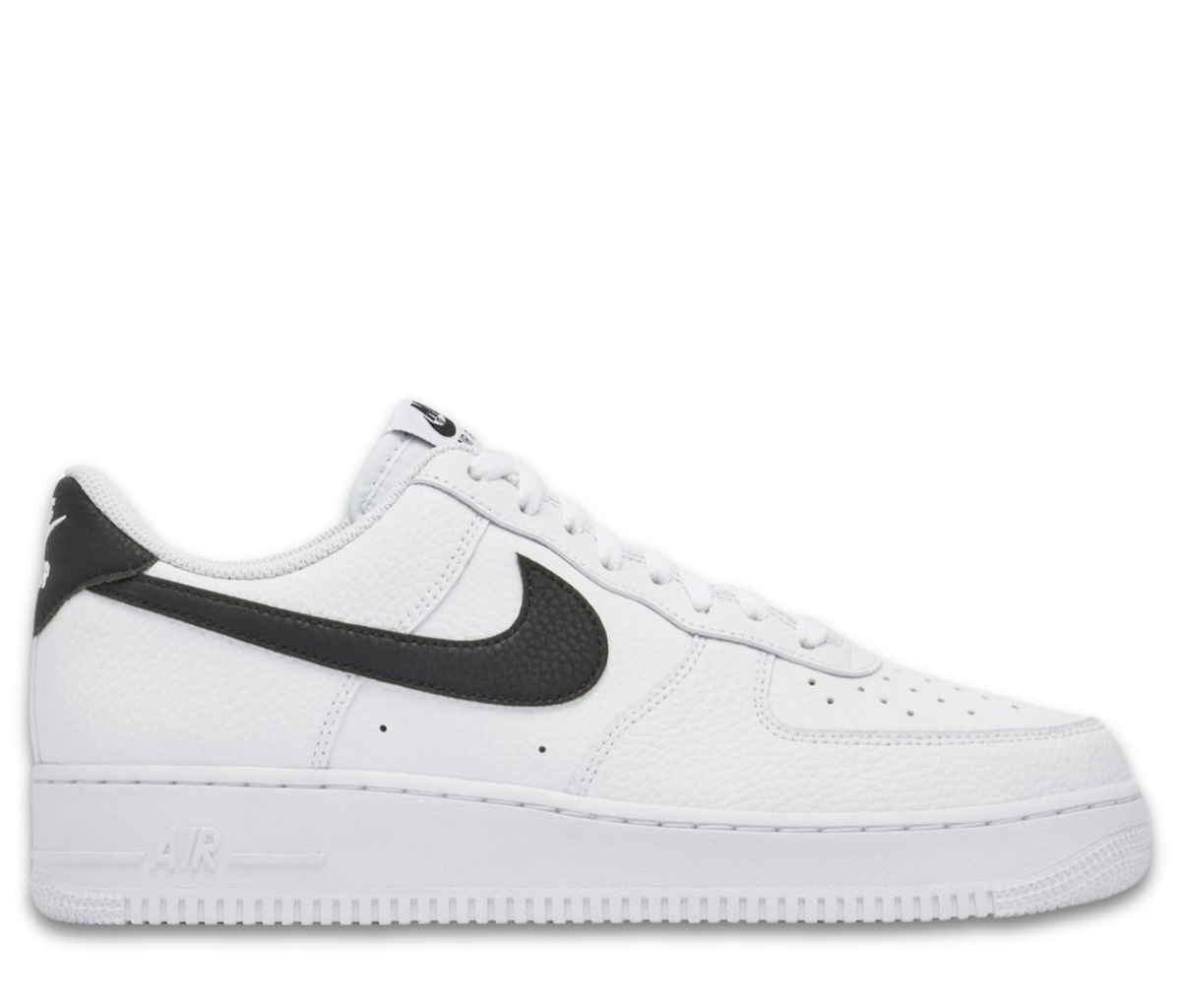 Nike Air Force 1 Low '07 White Black Pebbled Leather