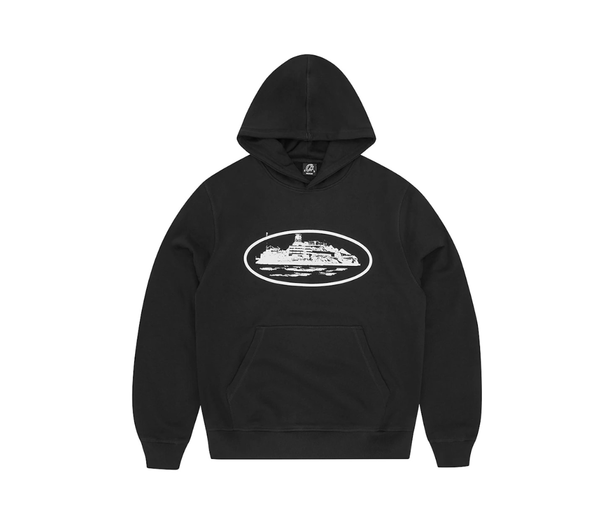 Corteiz Alcatraz Hoodie Black