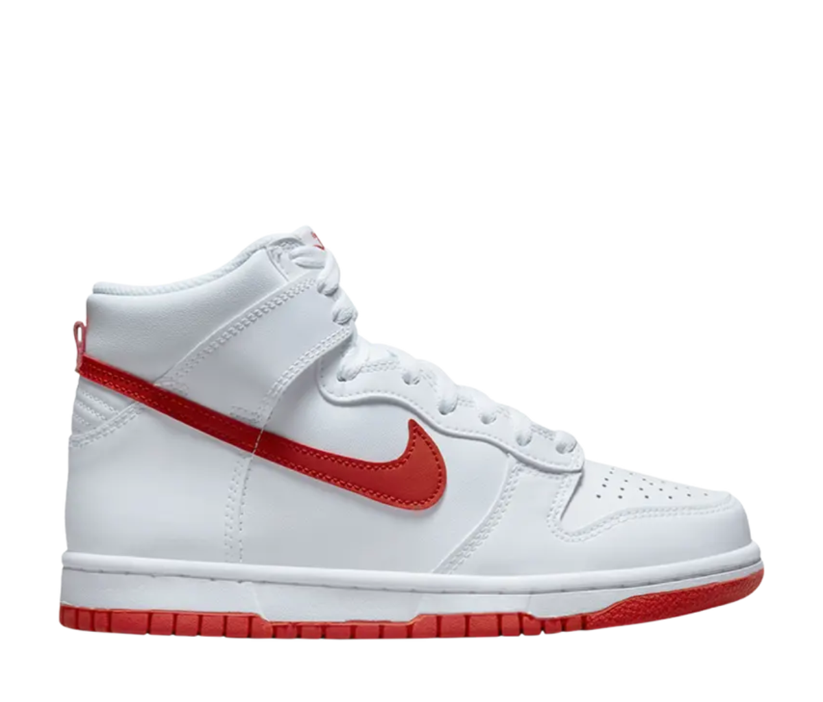Nike Dunk High White Picante Red (GS)