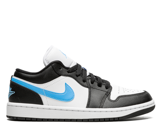 Jordan 1 Low Black University Blue White (Women's) 