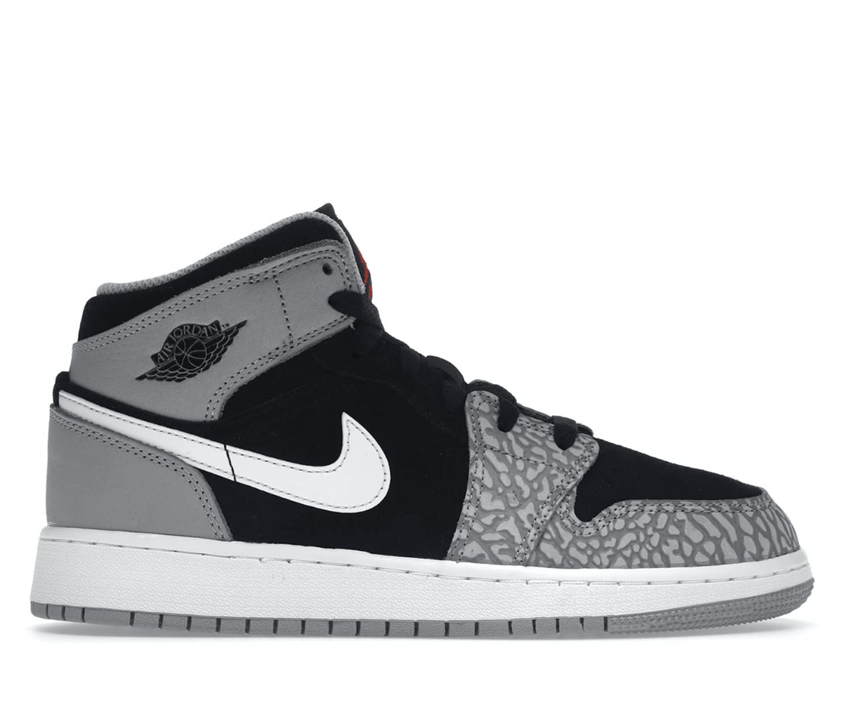 Jordan 1 Mid SE Elephant Print (GS)