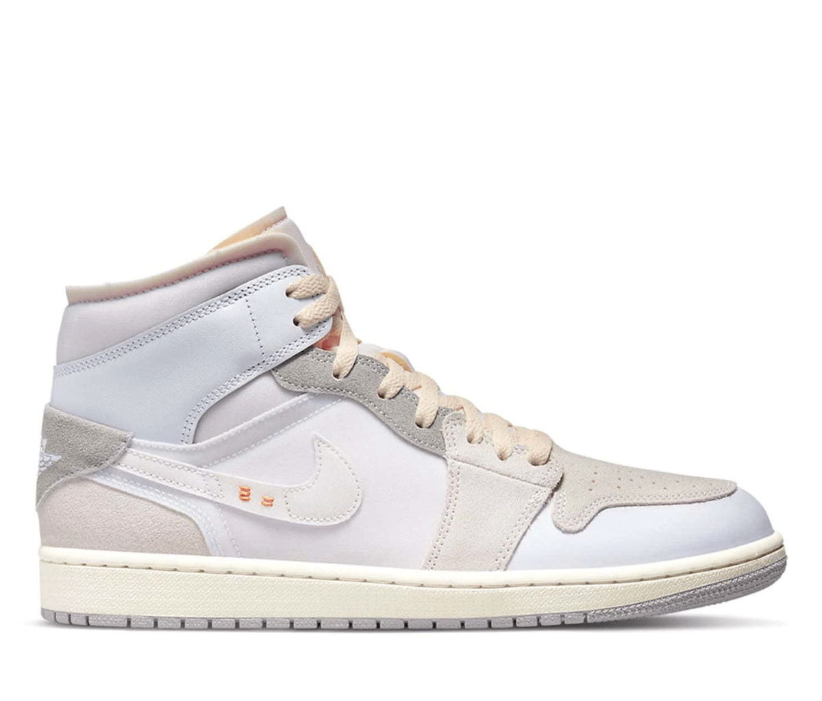 Jordan 1 Mid SE Craft Inside Out White Grey