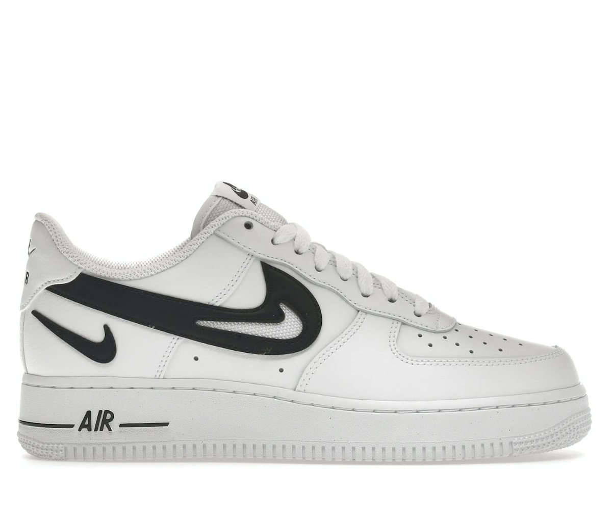 Nike Air Force 1 Low '07 FM Cut Out Swoosh White Black 