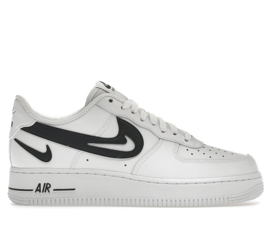 Nike Air Force 1 Low '07 FM Cut Out Swoosh White Black 