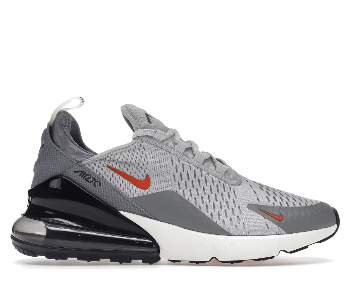 Nike Air Max 270 Gray Fog Team Orange Sail 
