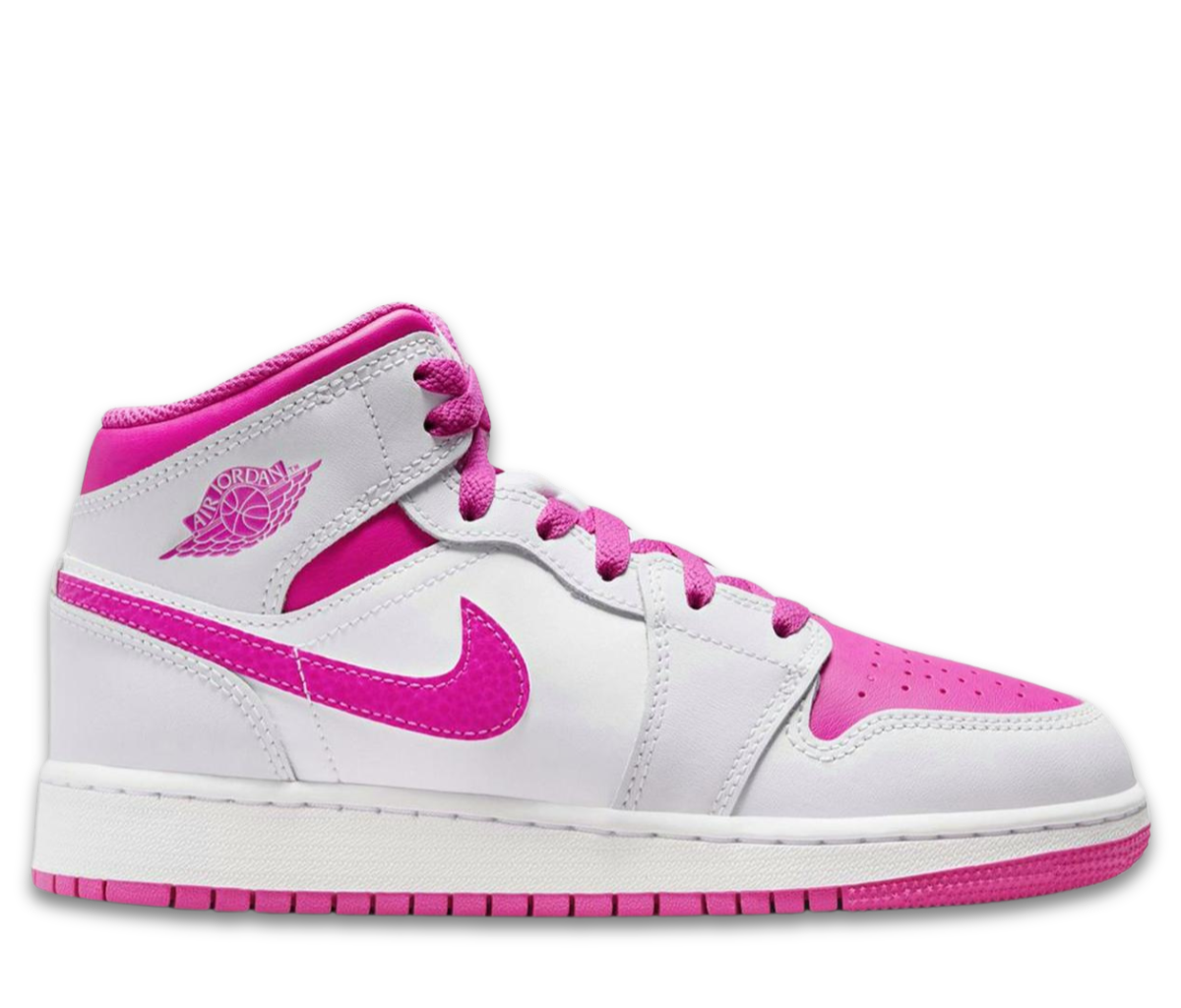 Jordan 1 Mid Fire Pink (GS)