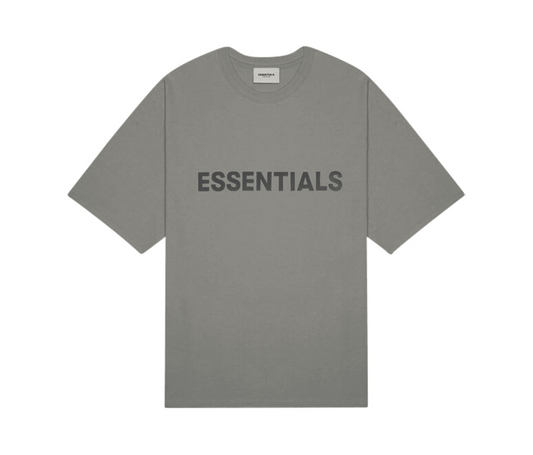 Fear of God Essentials Boxy T-Shirt Applique Logo Gray Flannel/Charcoal
