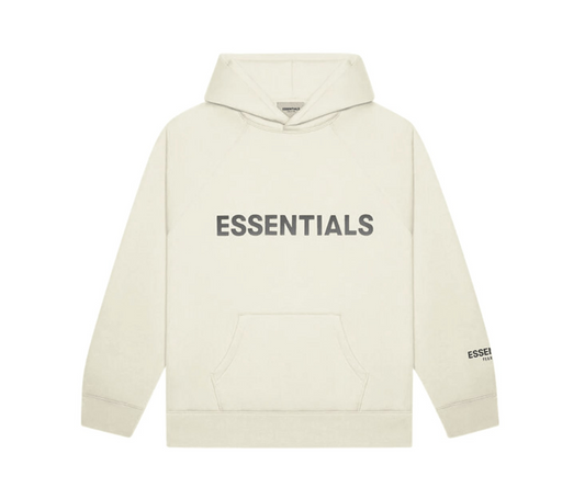 Fear of God Essentials Pullover Hoodie Applique Logo Buttercream