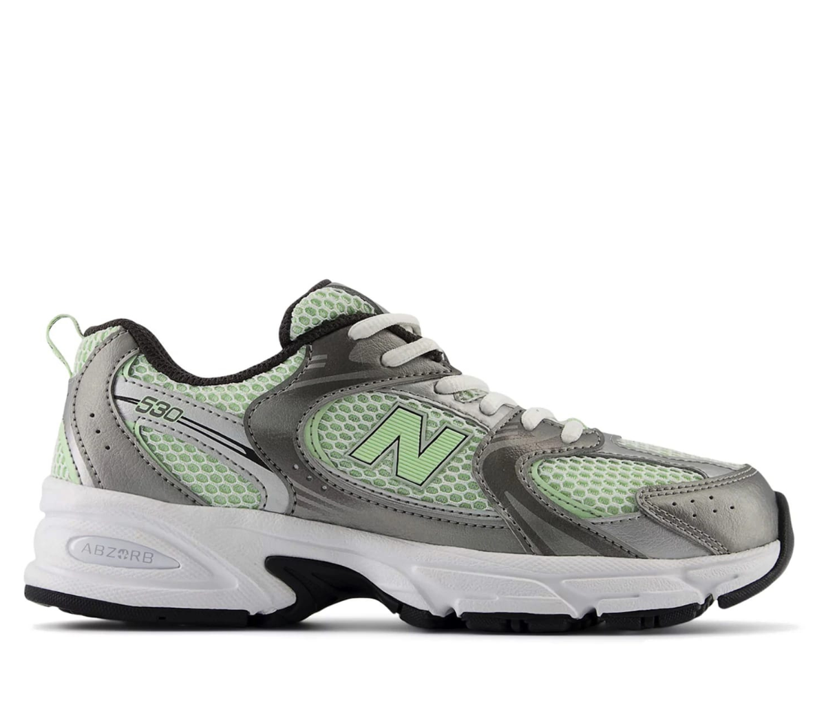 New Balance 530 Dark Silver Metallic Melon Water (GS)