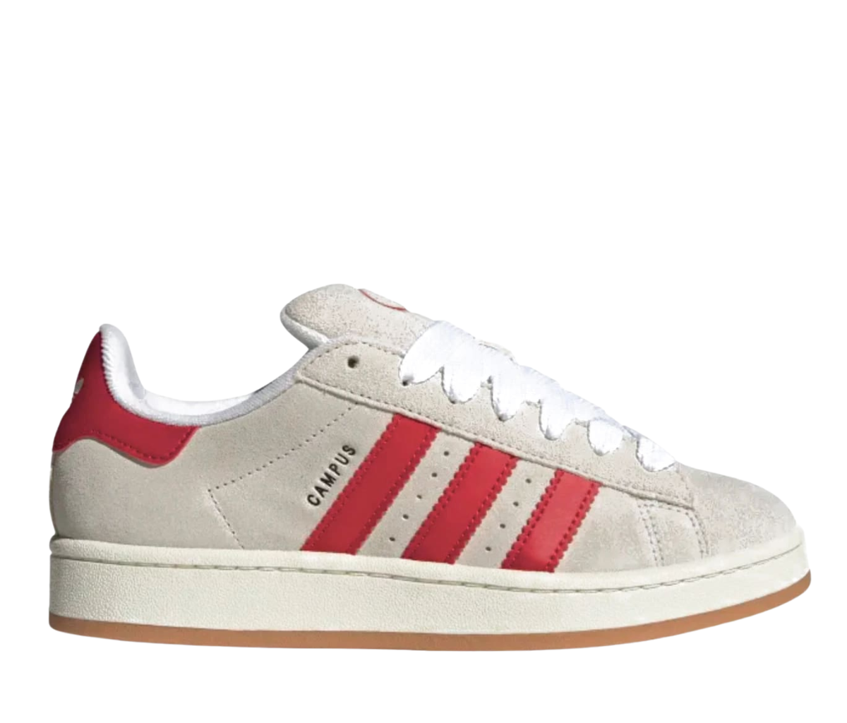 adidas Campus 00s Crystal White Better Scarlet (Women's)