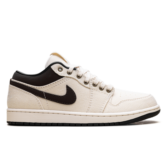 Jordan 1 Low Premium Pale Ivory Off Noir Baroque Brown 
