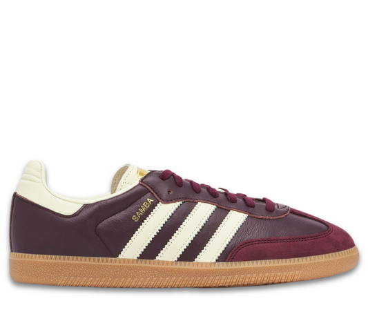 adidas Samba OG Maroon Gold Metallic (Women's)