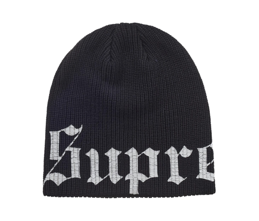 Supreme Old English Printed Beanie (SS26) Black