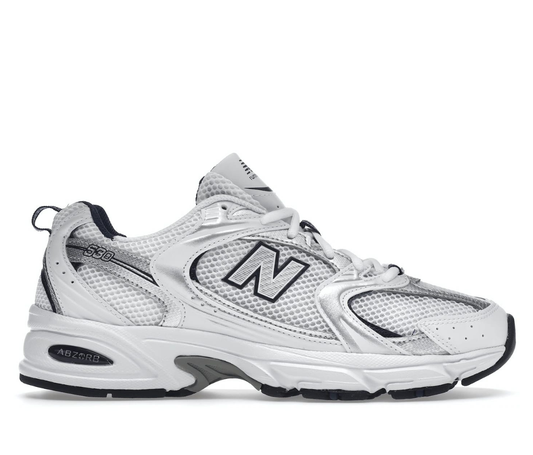 New Balance 530 White Silver Navy 