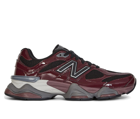 New Balance 9060 Patent Burgundy