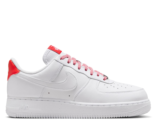 Nike Air Force 1 Low '07 White Pink Foam Metallic Silver Light Crimson (Women's) 