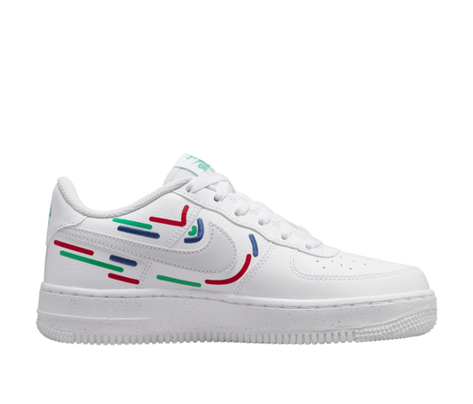 Nike Air Force 1 Low Impact Next Nature Maker White Red Blue Green (GS) 