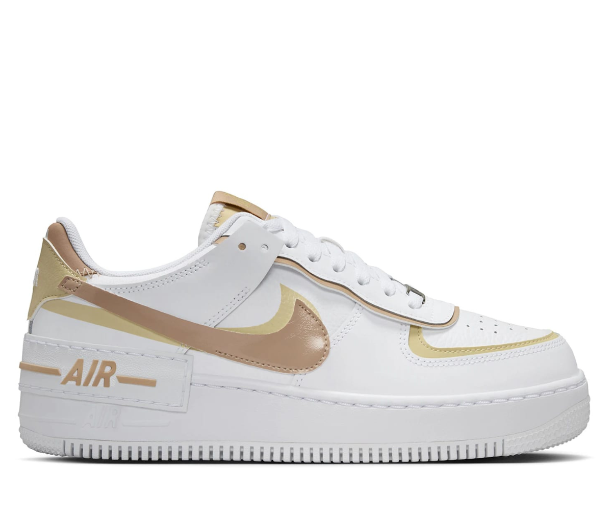Nike Air Force 1 Low Shadow White Team Gold Rattan (Women's) 