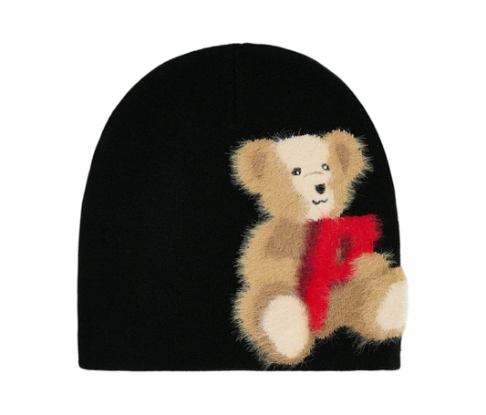 Palace P Bear Nein Cuff Beanie Black