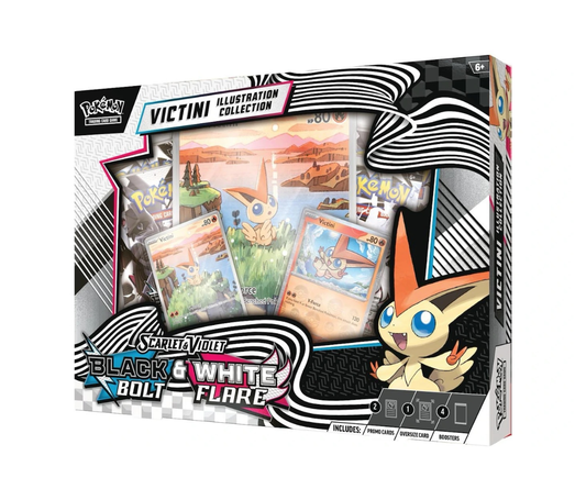 Pokemon Black Bolt/White Flare Unova Victini Illustration Poster Collection Box Pokemon Scarlet &amp; Violet
